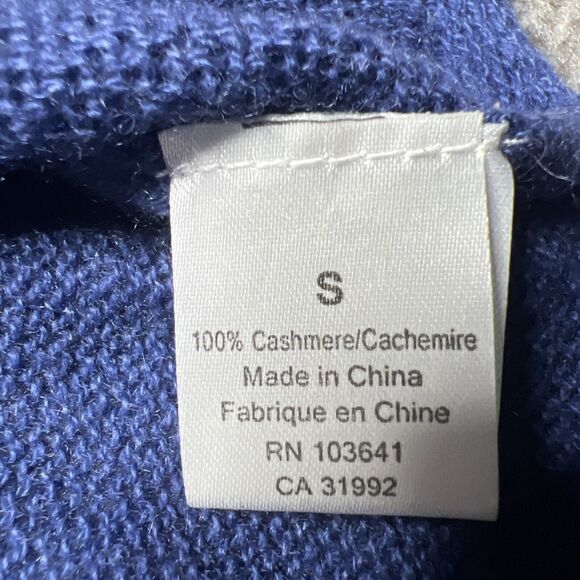 Kier + J Cashmere Ombre Blue Pullover Sweater Women's Size Small - Picture 5 of 7